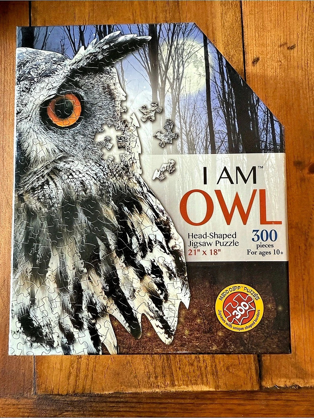 Madd Capp Puzzles I Am Owl 300-Piece Owl Jigsaw Puzzle